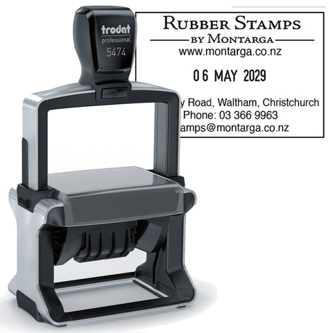 Dater With Custom Text - Trodat 5474 Self Inking Stamp