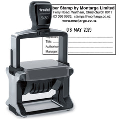 Dater With Custom Text - Trodat 5480 Self Inking Stamp