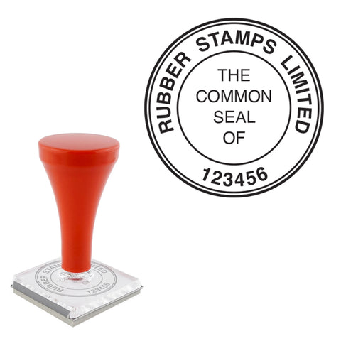 Common Seal With Number - Handle Stamp