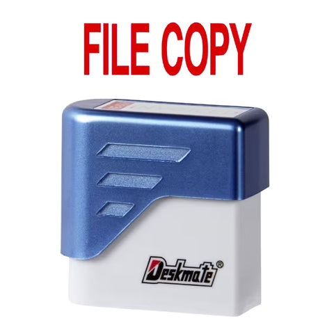 File Copy Red Self Inking Stamp- Deskmate