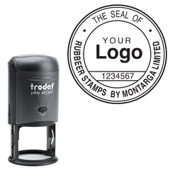 The Seal of + Logo + Number - Self Inking