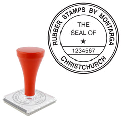 The Seal of Long Title + Number - Handle Stamp